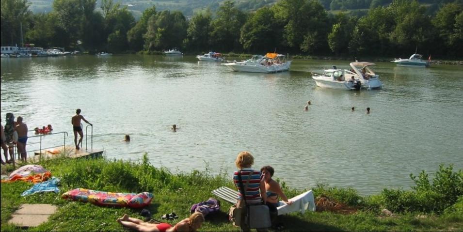 Wohnung an der Donau Krumnussbaum Exterior foto